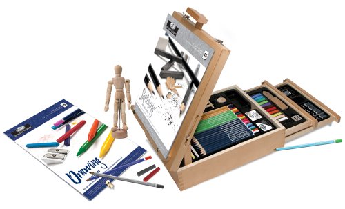 Royal & Langnickel 124-Piece Sketching & Drawing Easel Artist Set - Art  Bazaar