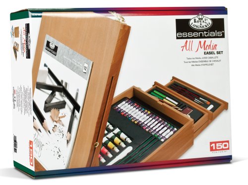 Royal & Langnickel - 164pc Multi Mixed Media Studio Art Set with Easel &  Travel Bag for Beginners to Advanced 